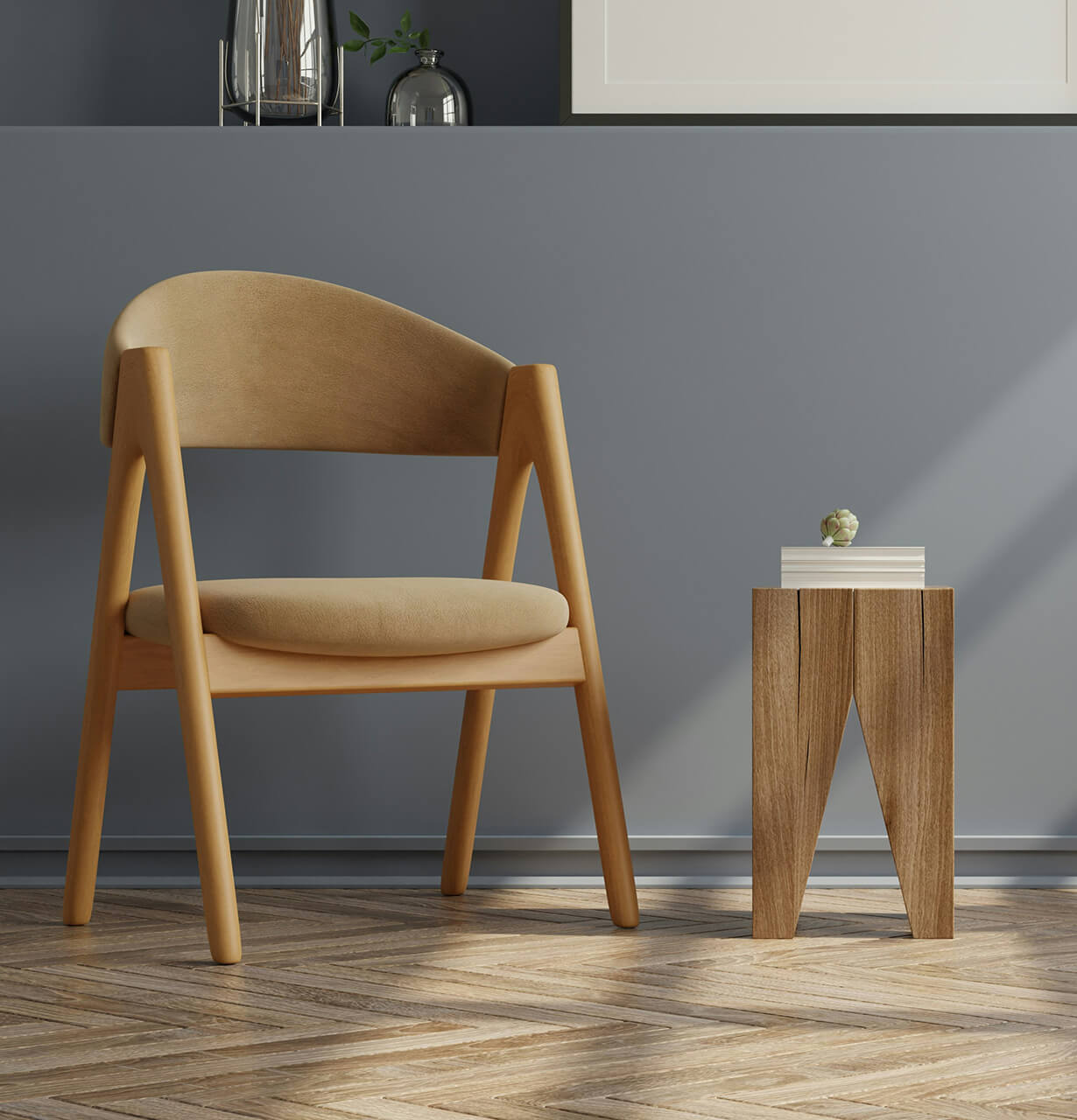 Sculpted Shoulder Blazer