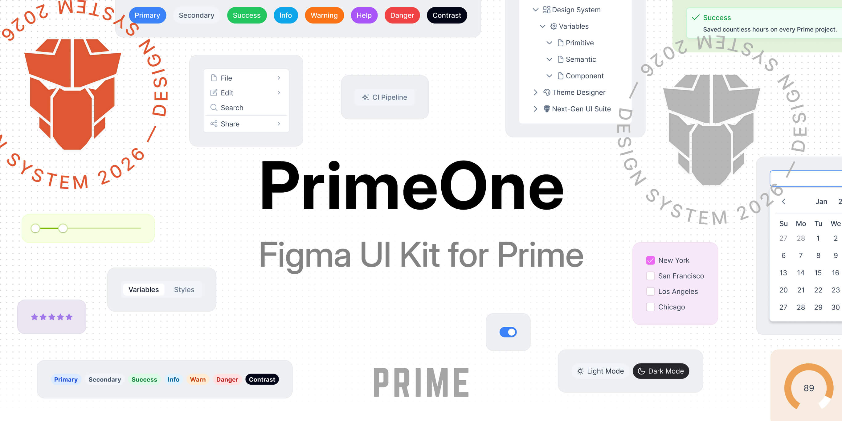PrimeVue Figma UI Kit